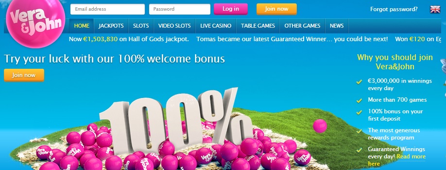 vera and john casino review
